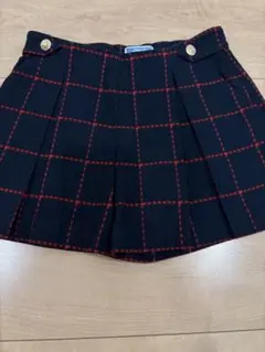 Jacadi チェック柄プリーツキュロット 116cm