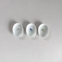 【アンティーク調】小皿 3点 小花柄