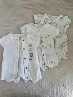 NEXT ベビー ロンパース 3点セット ファーストサイズ