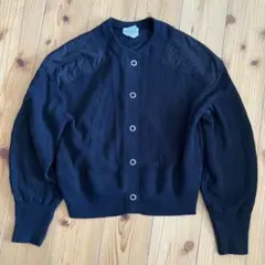 シンゾーン　カーディガン　コットンミリタリーケープリン