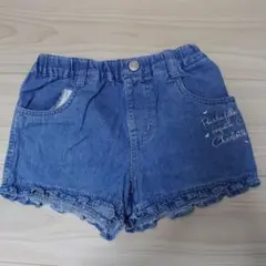 デニムブルー 半ズボン 130cm