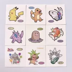 ポケモンパン デコキャラシール 9枚セット
