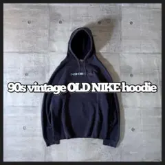 90s OLD NIKE スウェット パーカー 茄子紺 フェード y2k テック