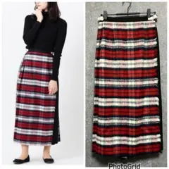 別注 O'Neil of Dublin パッチワーク キルトスカート マキシ丈