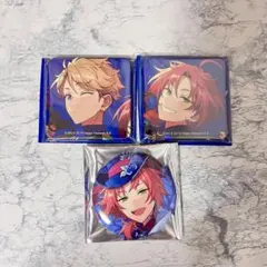 あんさんぶるスターズ!! あんスタ 月永レオ 鳴上嵐 缶バッジ スクエア