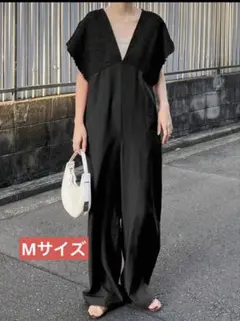 FRIFUL 女性用VネックタイアップジャンプスーツSHEIN