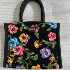 FEILER 花柄刺繍　ハンドバッグ　フェイラー