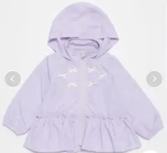 プティマイン【撥水】ペプラムウィンブレ