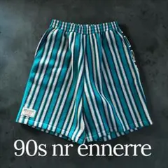 90s nr ennerre Fleece Striped Half Pants