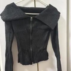オフショル・セーラー襟・ビッグカラー・ダブルジップ