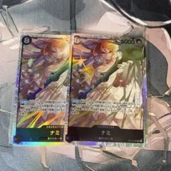ワンピース　カード　ゲーム　神の島の冒険　ナミ　SR 黒　２枚セット