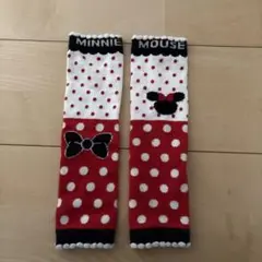 ミニーマウス ドット柄 ベビーレッグウォーマー
