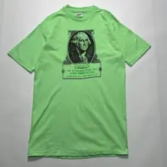 90s ジョージワシントン USA製 ビンテージTシャツ 偉人T ○6504Bのサムネイル