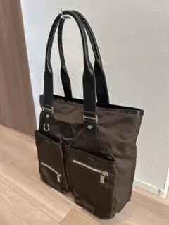 オロビアンコ トートバッグ Orobianco ナイロン×レザー A4可