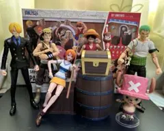 ワンピース プライズフィギュア 麦わら一味セット コレクションケース