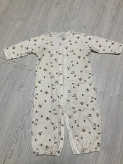 Petit Bateau 花柄ロンパース/カバーオール 長袖6m/67cm