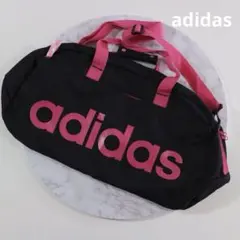 adidas ボストンバッグ 黒/ピンク