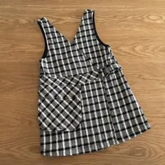 ZARA チェック柄 クロスオーバージャンバースカート 116cm