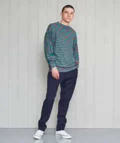 H BEAUTY&YOUTH SILK MIX KNIT PULLOVER