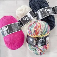 【725】Opal 毛糸 まとめ売り 4玉セット