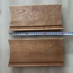 【値下げ】木製プレート箸つき　ハンドメイド２組セット