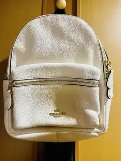COACH レザー バックパック ホワイト 良品 美品 y2k - メルカリ