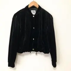 ZARA ベルベットボンバージャケット