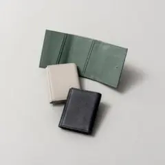 【財布】三つ折り財布　BUSINESS LEATHER FACTORY レッド