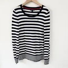 TOMY HILFIGER 長袖ボーダーカットソー　コットン　Sサイズ