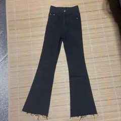 SHEINハイウエストフレア・ブーツカットデニム