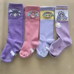 プリキュア 靴下　4足　中古　15〜20cm 16〜18cm ハイソックス