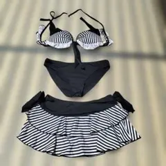 ストライプ柄セパレート水着