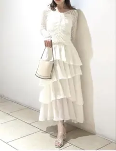 アシメフリルティアードスカート¥24,970税込 サイズ1