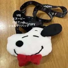 USJ パスケース　ショルダー　スヌーピー 顔型ポーチ