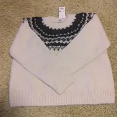 お値下げしました！UNIQLO　フラッフィ　クルーネックセーター　オフホワイト