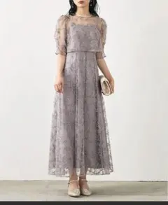 【metoi】エンブロイダリーボレロセットドレス