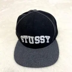 STUSSY 黒 グレー キャップ