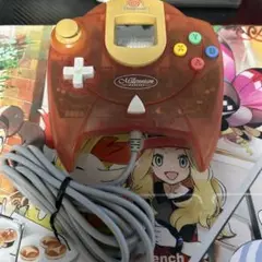 ドリームキャスト　コントローラー　クリアオレンジ