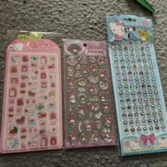 u*3様 ハローキティ クリスタルシール 3枚セット