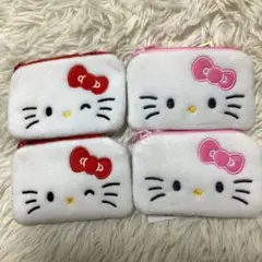 d*7様 韓国限定ハローキティ コインケース 4個セット　ダイソー