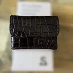 新品未使用 WILDSWANS ヌメポロサス タング クロコダイル コインケース