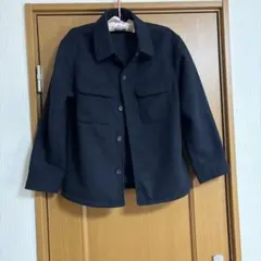 ユニクロ ネイビー オーバーシャツジャケット Sサイズ