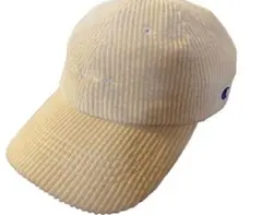 チャンピオン　コーデュロイキャップ　アイボリー　オフホワイト