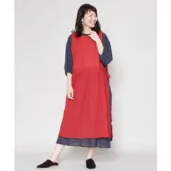チャイハネ　エイプロ刺繍ワンピース　アミナ