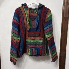 ビンテージ　メキシカン　メキシカンパーカー　カラフル　アメリカ輸入　アメリカ古着