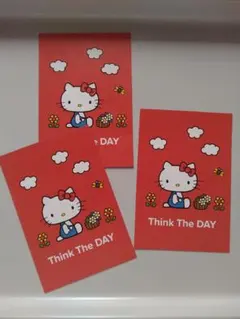Think The DAY ハローキティ ポストカード 3枚セット
