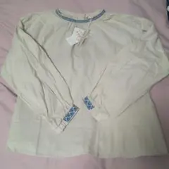 Liniere × SELF+SERVICE 刺繍入りブラウス XL クリーム色