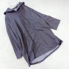 ジーユー GU フーディー パーカー (XL) ゆったり ブラック シンプル