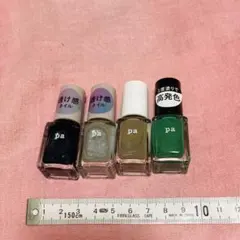 未開封！paネイルカラー4本セット☆青緑系マニキュア