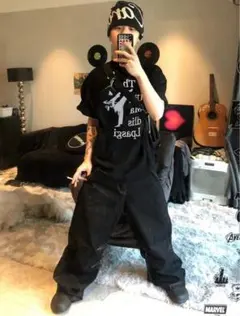 00s Tシャツ y2k achieve opium 変形 ダークウェア